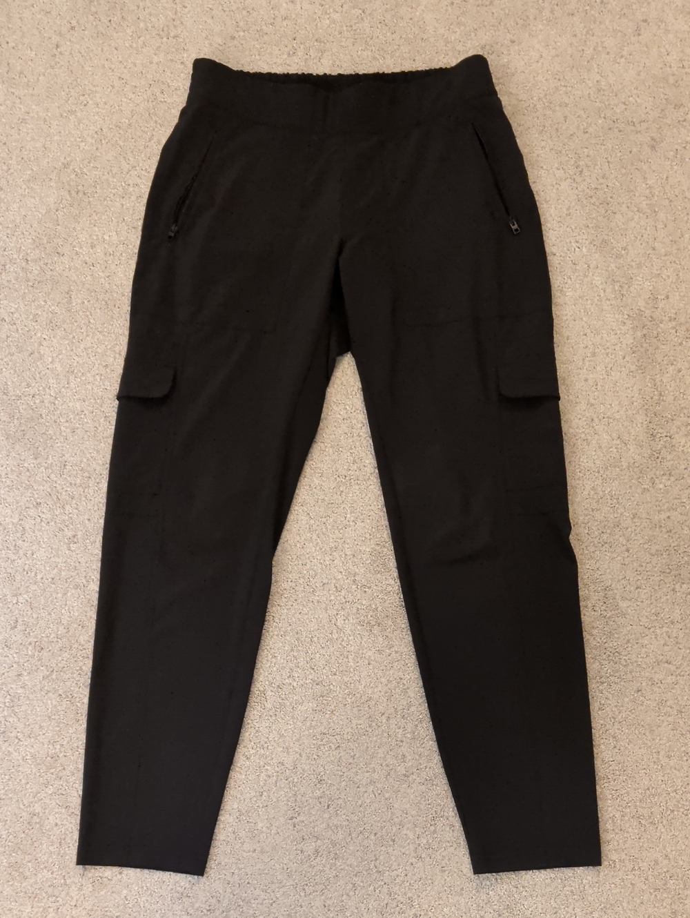 Athleta Black Cargo Jogger Tapered Pants